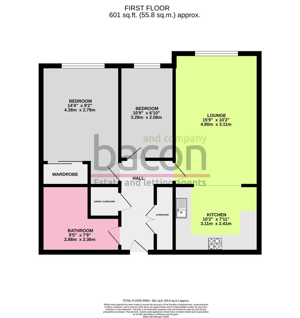 Floor Plan | Flat - Retirement | Amberley Court, Freshbrook Road, Lancing, BN15 8DS | For Sale